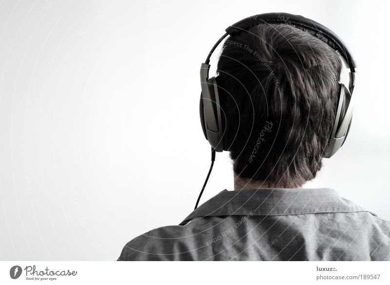 Musik hören Stil MP3-Player Unterhaltungselektronik Kopf Musiker Radio lernen genießen Podcast Hörspiel Kontakt multimedial HiFi gehirnwäsche Experiment Versuch