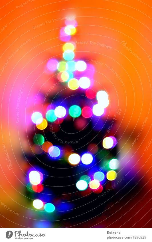 Abstract Christmas tree bokeh image. Freude Innenarchitektur Dekoration & Verzierung Entertainment Party Feste & Feiern Weihnachten & Advent