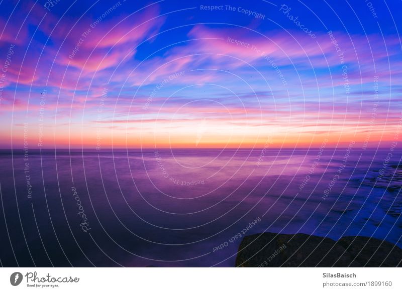 Rosa tanzende Wolken Umwelt Natur Landschaft Sonnenaufgang Sonnenuntergang Schönes Wetter exotisch Hügel Wellen Küste Strand Bucht Fjord Korallenriff Meer Insel