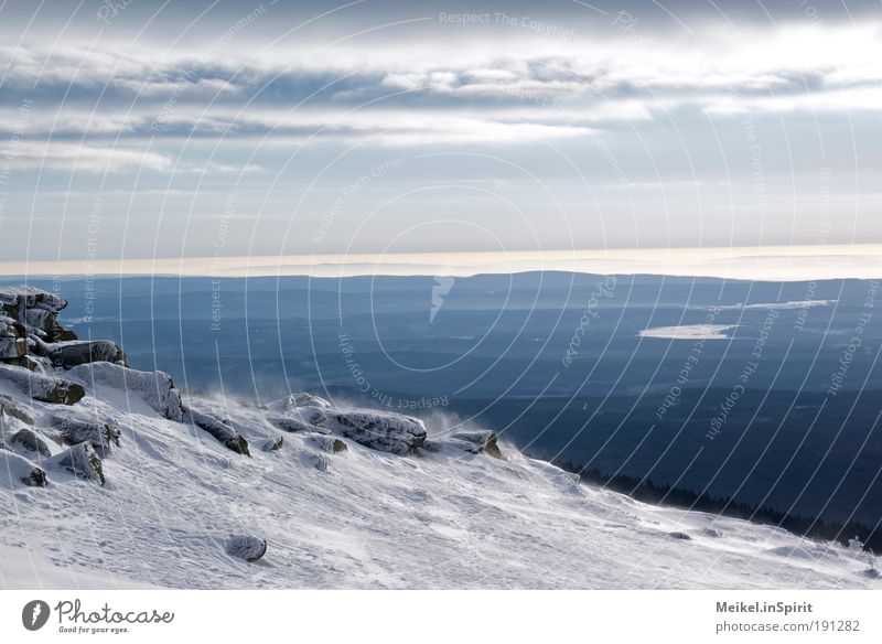 Wintertraum Natur Landschaft Klima Klimawandel Wetter Unwetter Wind Sturm Eis Frost Schnee Berge u. Gebirge Gipfel Schneebedeckte Gipfel Gletscher kalt blau