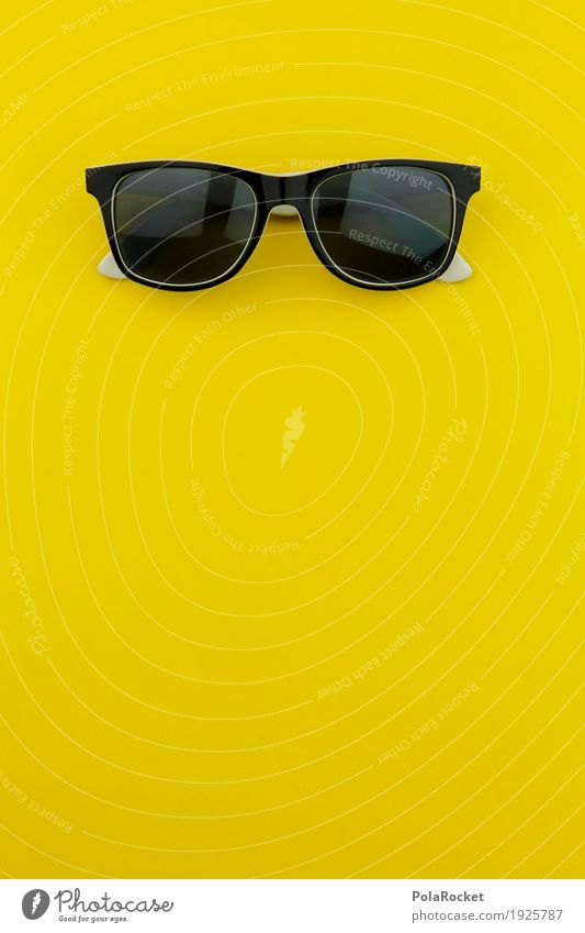 #AS# Bananamann Kunst Kunstwerk Kreativität gelb Gelbstich Sonnenbrille verrückt Coolness Stil schwarz Mode Modebranche Farbfoto mehrfarbig Innenaufnahme