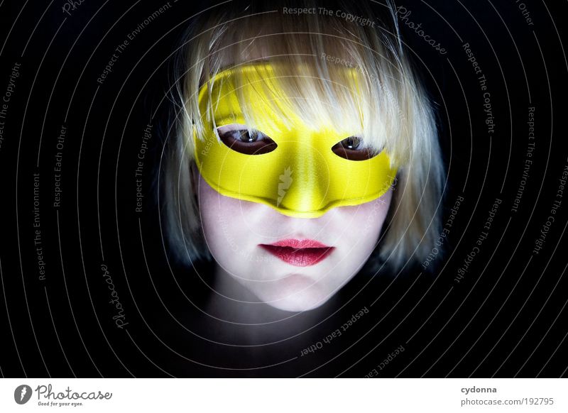 Maske elegant Stil Design exotisch schön Nachtleben Entertainment Veranstaltung Feste & Feiern Karneval Mensch Frau Erwachsene Kopf Gesicht 18-30 Jahre