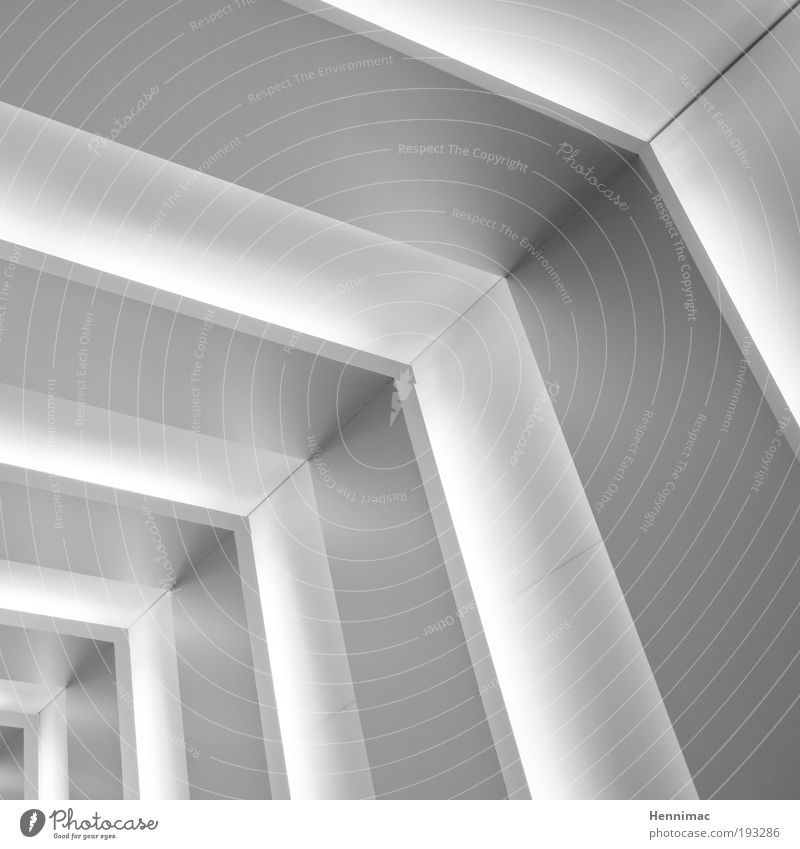 Blickwinkel. einrichten Innenarchitektur Möbel Raum Bühne Fassade Holz Metall Linie Streifen ästhetisch eckig elegant hell kalt modern neu Sauberkeit schwarz
