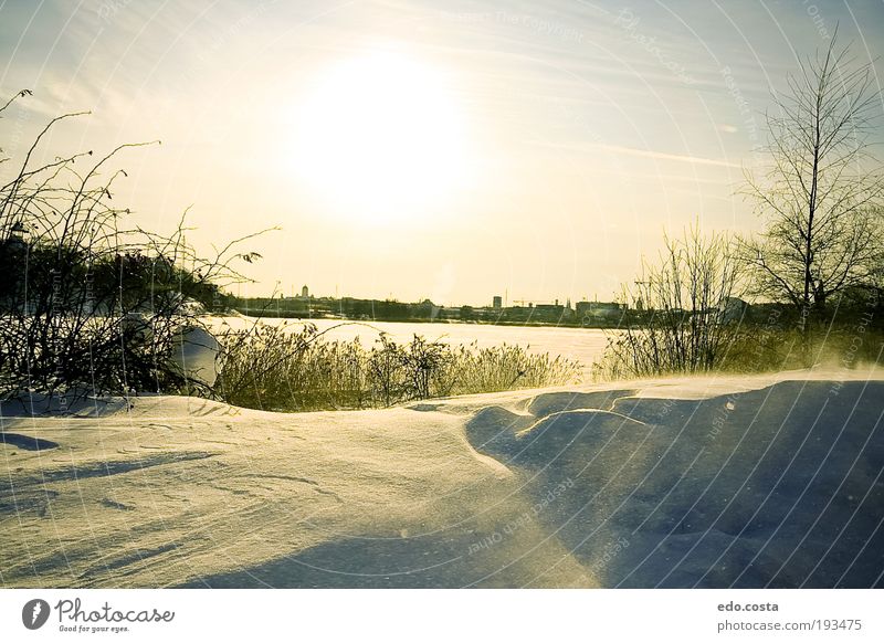 Helsinki|#1|#1| Ferien & Urlaub & Reisen Tourismus Städtereise Winter Schnee Winterurlaub Umwelt Natur Landschaft Urelemente Horizont Sonne Sonnenaufgang
