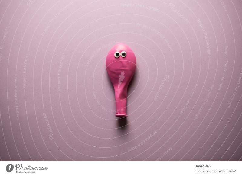 °° Lifestyle Stil Design Freude Bildung Mensch Auge Kunst Ausstellung Tier beobachten Luftballon rosa mädchenhaft Mädchen rosarote Brille Kitsch lustig
