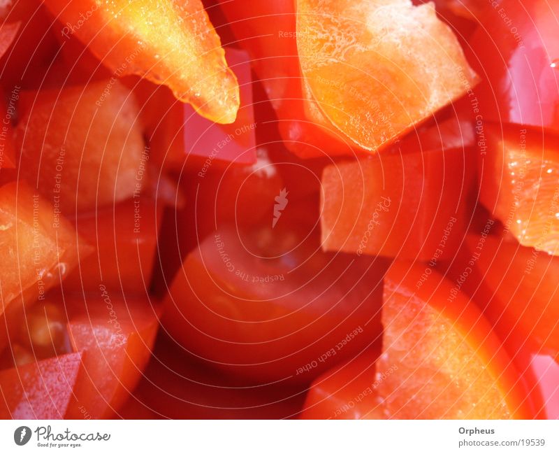Paprika Küche rot Gesundheit Gemüse Vegetarische Ernährung mehrfarbig