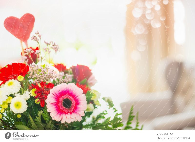 Blumenstrauß mit Herz Stil Design Häusliches Leben Dekoration & Verzierung Raum Party Veranstaltung Feste & Feiern Valentinstag Muttertag Geburtstag Natur