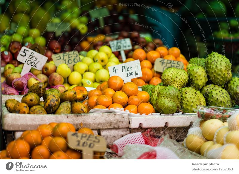 Frucht-Shop in Sri Lanka Lebensmittel Bioprodukte Vegetarische Ernährung Diät Ferien & Urlaub & Reisen Tourismus Ausflug Abenteuer Ferne Sightseeing Asien