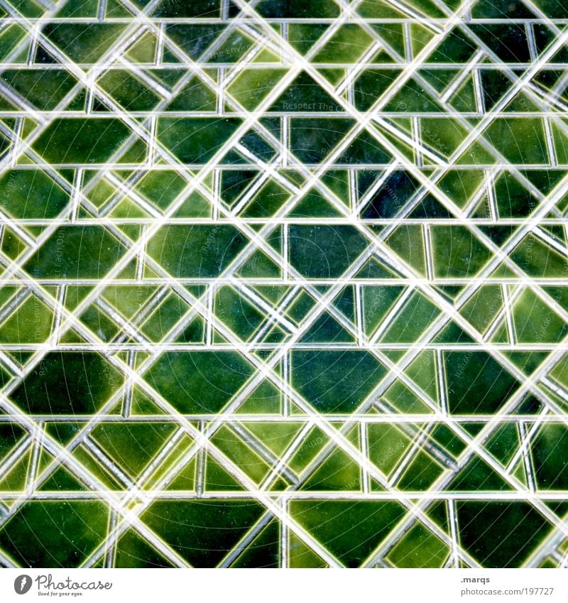 Mosaik Lifestyle Design Dekoration & Verzierung Fliesen u. Kacheln Linie außergewöhnlich eckig viele grün chaotisch Farbe einzigartig Kreativität