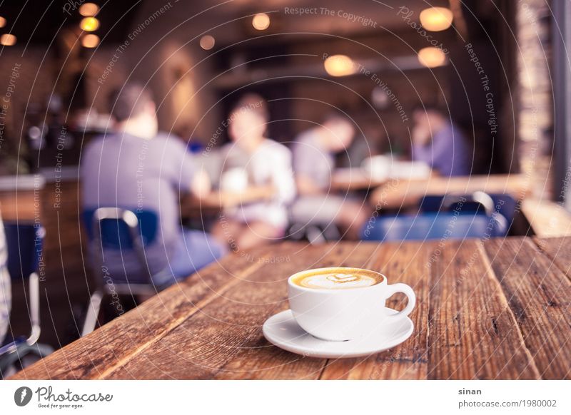 Cappuccino Frühstück Getränk Heißgetränk Kaffee Tasse Innenarchitektur Dekoration & Verzierung Tisch Duft hell trendy lecker braun weiß Warmherzigkeit