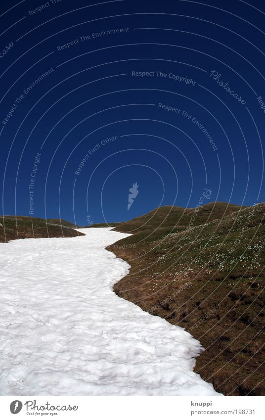 highway to heaven ruhig Ausflug Freiheit Winter Schnee Berge u. Gebirge wandern Umwelt Natur Landschaft Pflanze Luft Himmel Wolkenloser Himmel Horizont