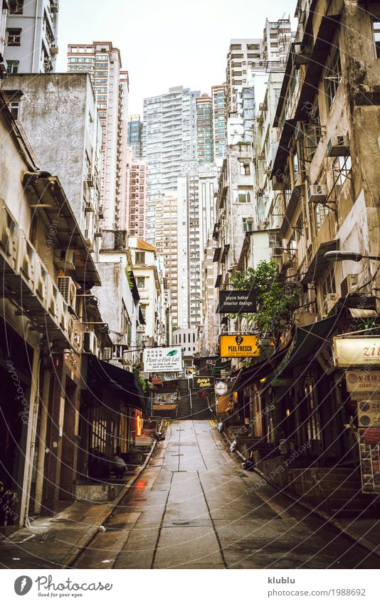 Ansicht der Straße von Hong Kong Lifestyle Leben Ferien & Urlaub & Reisen Tourismus Ausflug Erwachsene Menschengruppe Landschaft Fußgänger Bewegung stehen