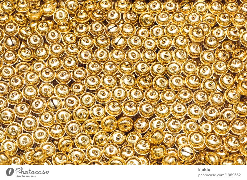 Glänzende goldene Kugeln Textur Design Dekoration & Verzierung Kunst Metall Ornament Klimpern Konsistenz Wand glänzend Glitter kreisen Hintergrund Oberfläche