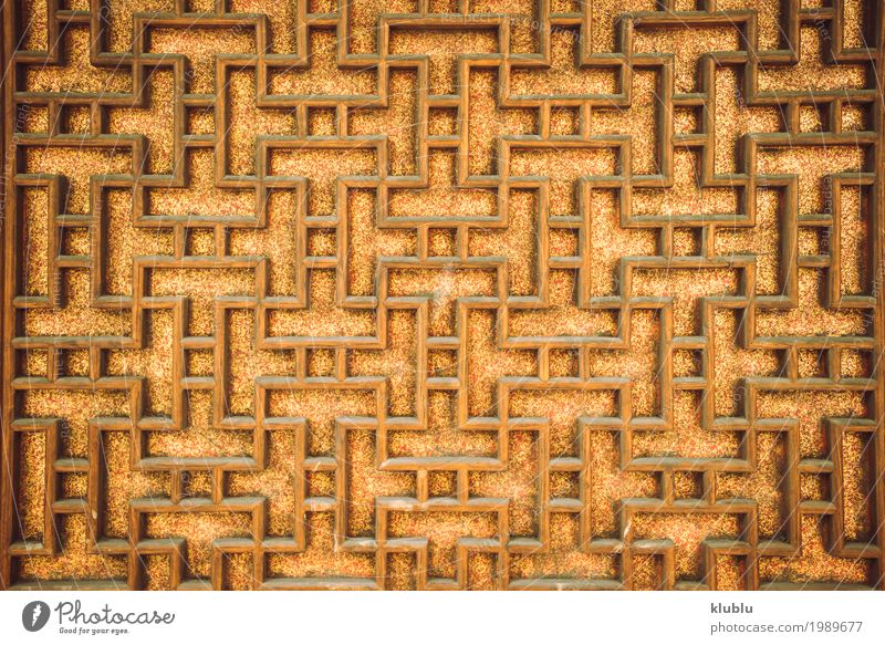 Asiatische Artverzierungsbeschaffenheit Design Dekoration & Verzierung Kunst Ornament Linie gold Wand Linien Konsistenz asiatisch geometrisch Hintergrund