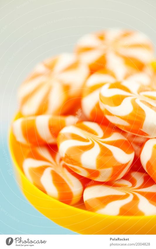 #A# zuckersüß Kunst ästhetisch Zucker Bonbon Orange viele ungesund lecker Kalorienreich Farbfoto mehrfarbig Innenaufnahme Studioaufnahme Nahaufnahme Experiment