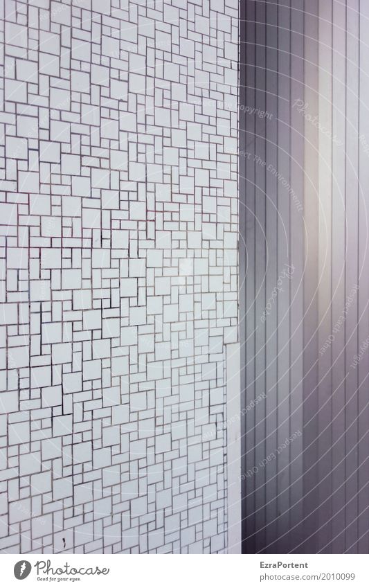 | Stil Dekoration & Verzierung Bauwerk Gebäude Architektur Mauer Wand Fassade Beton Metall Linie grau weiß Hintergrundbild Labyrinth Fliesen u. Kacheln