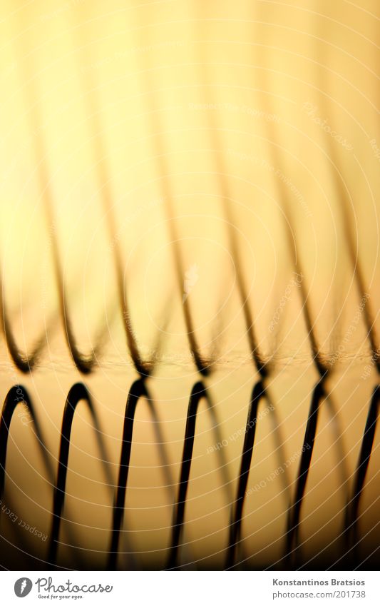 ups and downs Metallfeder außergewöhnlich dünn elegant glänzend gold schwarz Design einzigartig Farbe Linie Strukturen & Formen Hintergrundbild Wellenform
