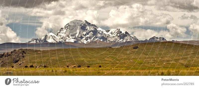 Kordillere Altiplano Natur Landschaft Erde Luft Himmel Wolken Wetter Unwetter Wind Berge u. Gebirge Gipfel Schneebedeckte Gipfel Ferien & Urlaub & Reisen
