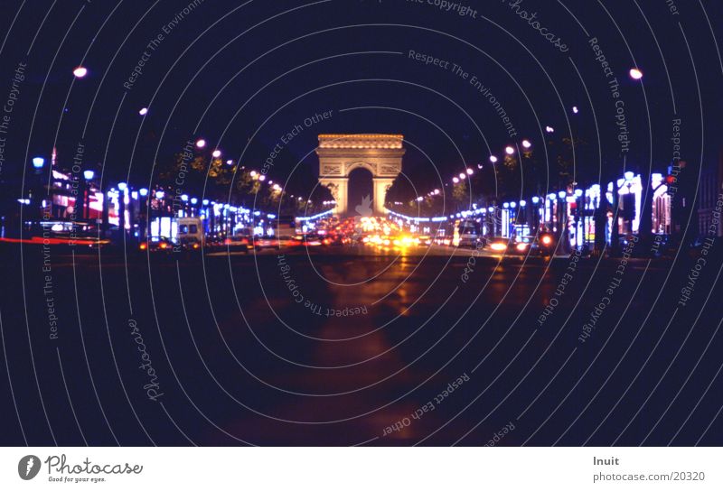 Champs Elysee Paris Frankreich Verkehr Europa Arc de Triomphe PKW