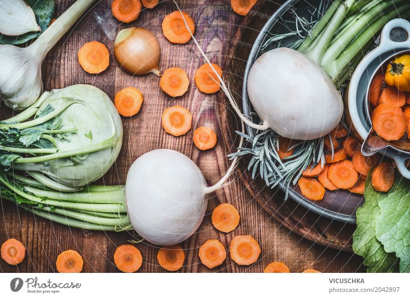 Saisonales Bio Gemüse für gesundes Essen und Kochen Lebensmittel Ernährung Bioprodukte Vegetarische Ernährung Diät Stil Design Gesundheit Gesunde Ernährung