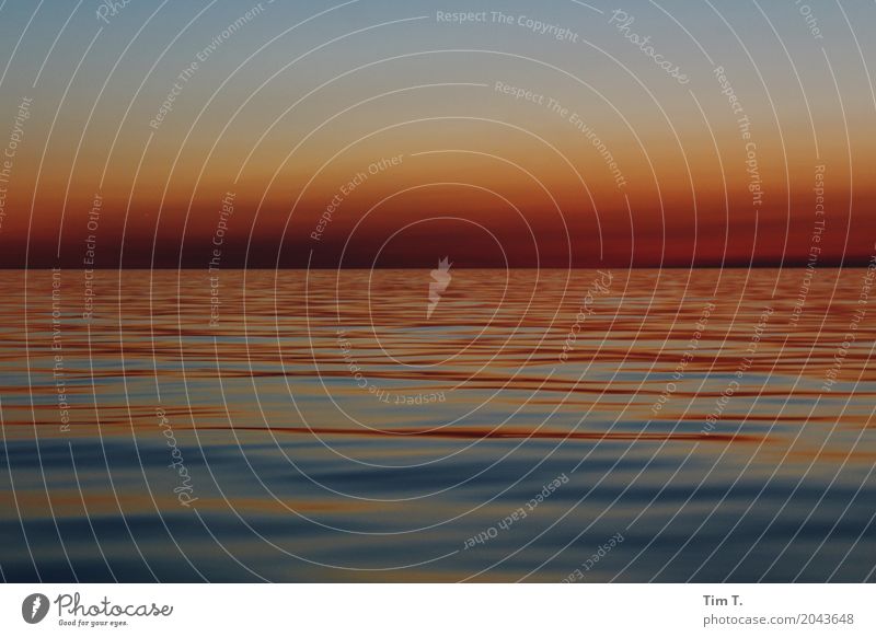 Ostsee Umwelt Natur Wasser Himmel Nachthimmel Sonnenaufgang Sonnenuntergang Sommer Klima Wetter Schönes Wetter Meer Stimmung Farbfoto Außenaufnahme Menschenleer