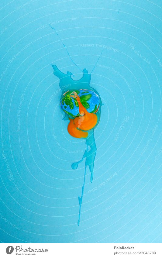 #AS# Verkackte Welt Kunst ästhetisch Ei einzigartig Erde Planet Zukunft Zukunftsangst kaputt runtergefallen Eigelb blau gebrochen Klimaschutz Klimagipfel