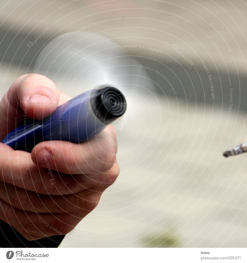 [H10.1] - Nichtraucherschutz Rauchen Hand Luft Wind Spielzeug drehen Schutz Ventilator Propeller blasen Zigarette Tabakwaren Nikotin Belüftung Zigarettenasche