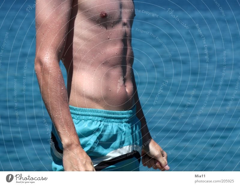 Mein Traummann 2 Wassersport maskulin Junger Mann Jugendliche Erwachsene Körper Brust Bauch 1 Mensch 18-30 Jahre Sommer Meer Schwimmen & Baden ästhetisch