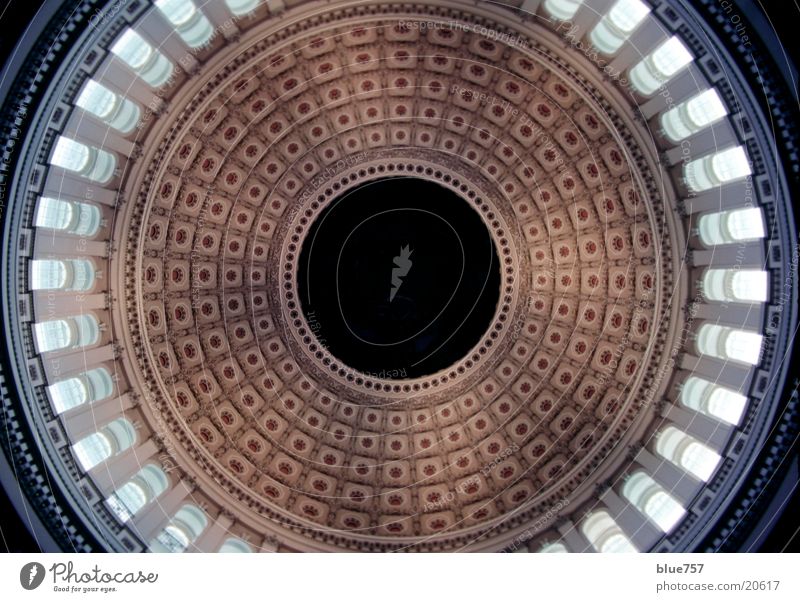 Capitol Kapitol Kuppeldach rund Froschperspektive Architektur Washington DC USA round sphere