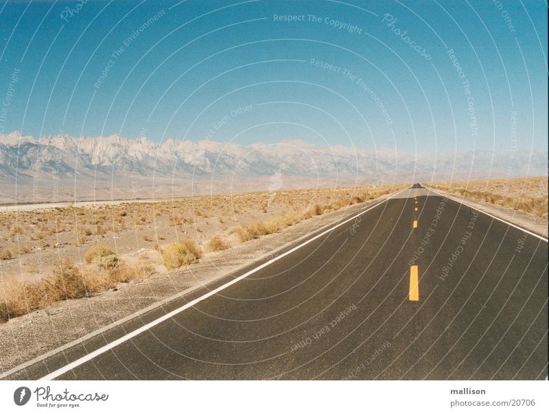 Drive Death Valley National Park Physik Straße Wärme Roadmovie