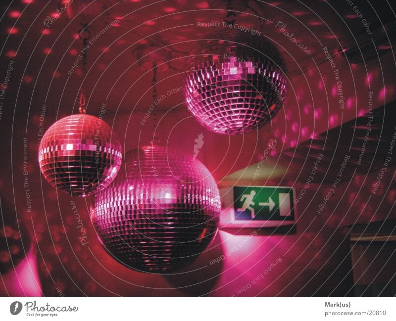 Pink disco balls Discokugel rosa Club Fototechnik Farbe Party