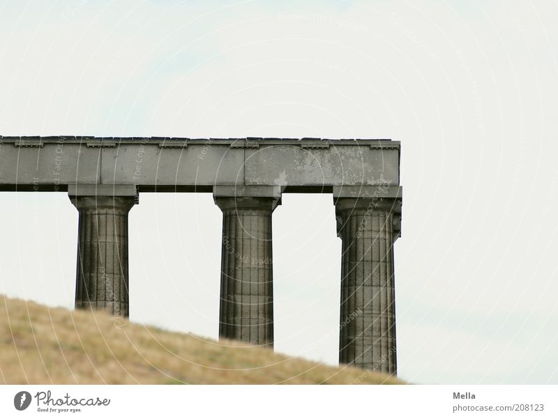 Monumental Ferien & Urlaub & Reisen Sightseeing Edinburgh Schottland Großbritannien Europa Menschenleer Bauwerk Architektur Säule Sehenswürdigkeit Denkmal