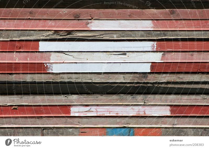 Farbfelder Holz ästhetisch einfach schön braun rosa rot weiß Ordnungsliebe Holzbrett Stapel horizontal Farbe Rechteck Streifen gestreift Menschenleer Farbfoto