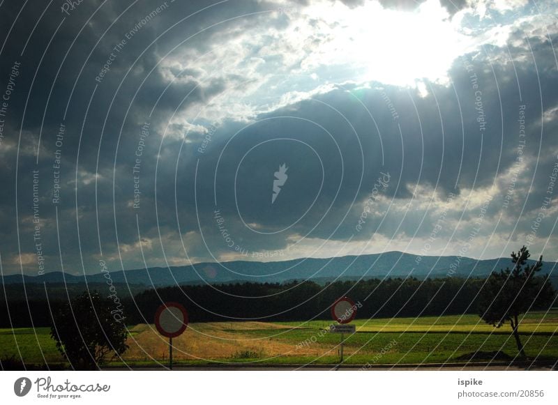 goetterdaemmerung Wolken Licht Verkehr Sonne Lichtstrahl Schilder & Markierungen Gewitter