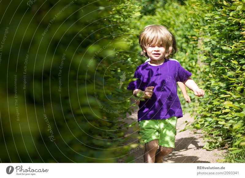 sommer 2017 - Labyrinth Mensch Kind Kleinkind Junge Freundschaft Kindheit 1-3 Jahre Umwelt Natur Sommer Schönes Wetter Hecke Wege & Pfade T-Shirt Bewegung