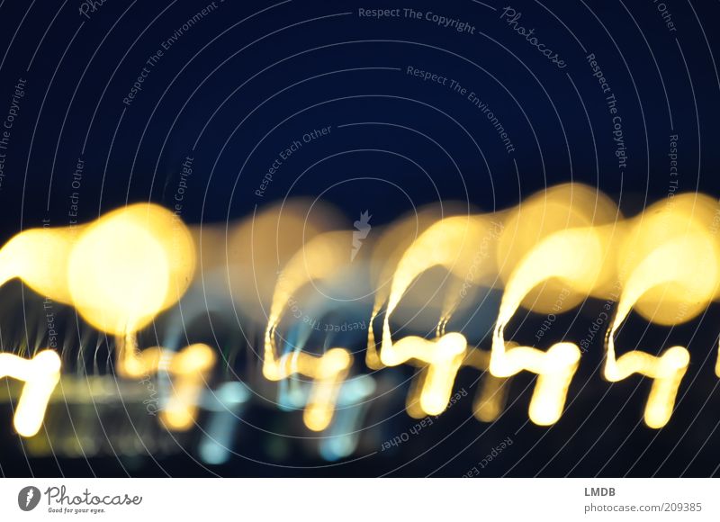 ,O,,,o,O,O Nachtleben Feste & Feiern gelb Feuerwerk blau gold Nachthimmel Nachtaufnahme Farbfoto Außenaufnahme Experiment abstrakt Menschenleer