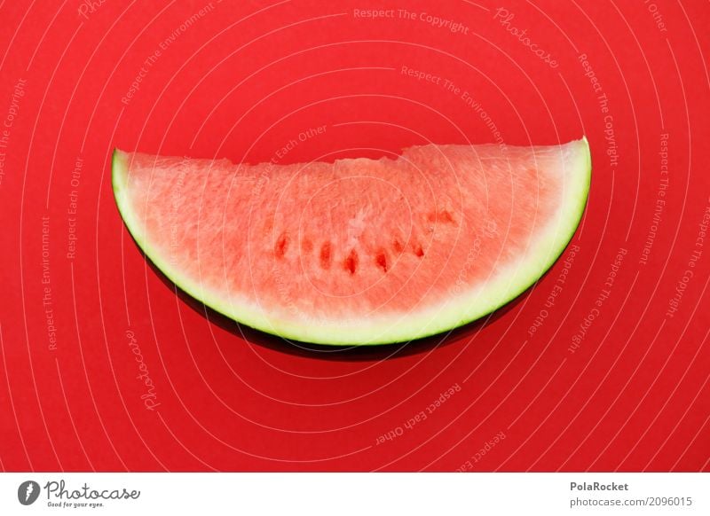 #AS# Melone rot auf rot Kunst Kunstwerk ästhetisch Melonen Melonenschiffchen graphisch 2D lecker Gesunde Ernährung Sommer Sommerurlaub Sommertag sommerlich