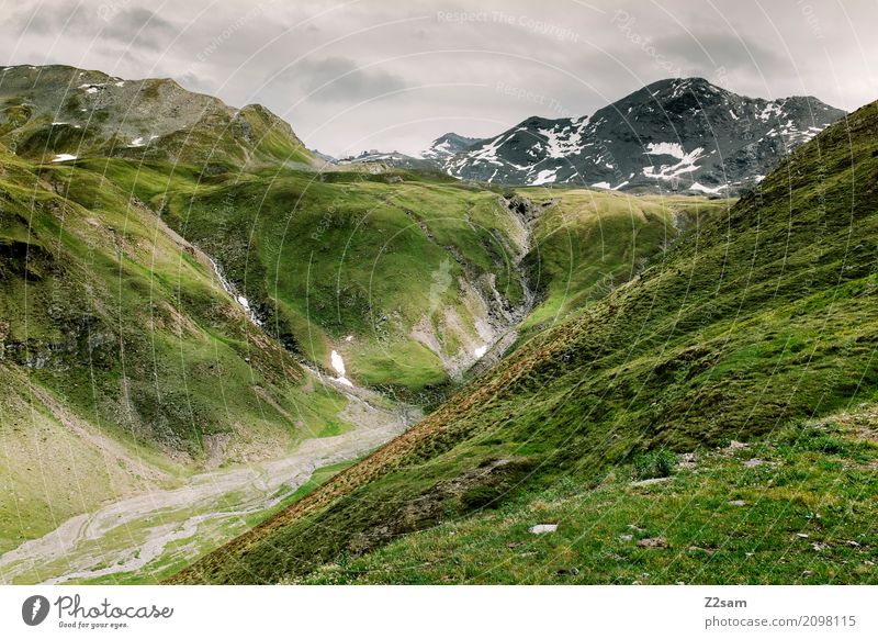 Umbrailpass Umwelt Natur Landschaft Gewitterwolken schlechtes Wetter Alpen Berge u. Gebirge Gipfel Gletscher bedrohlich dunkel gigantisch grün Abenteuer