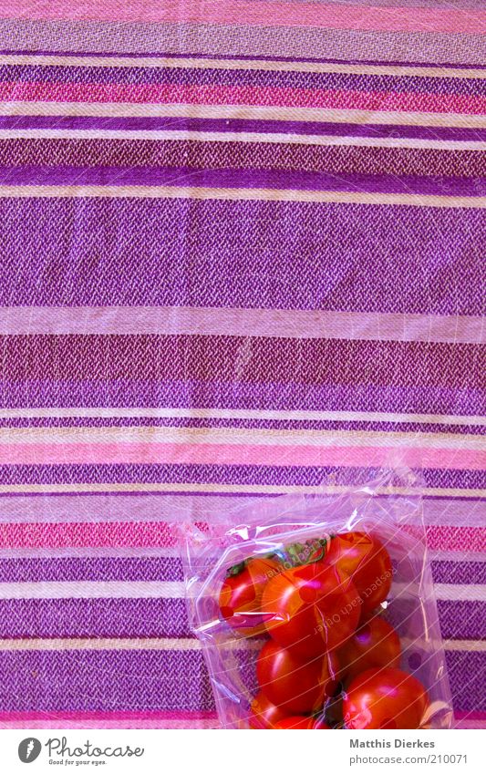 Tomaten Lebensmittel Gemüse Ernährung Picknick Bioprodukte Vegetarische Ernährung ästhetisch frisch gut schön violett rosa rot Farbfoto Muster