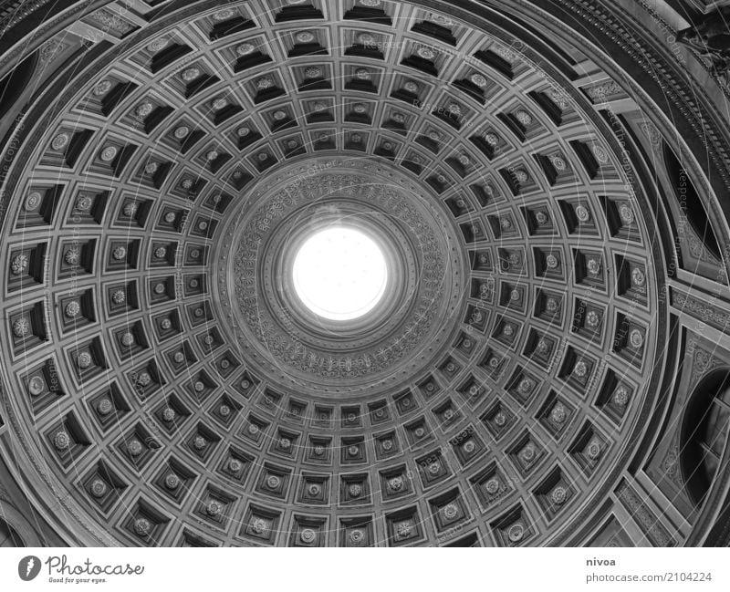 Kuppel Ferien & Urlaub & Reisen Tourismus Ausflug Sightseeing Städtereise Ausstellung Museum Architektur Rom Vatikan Italien Hauptstadt Menschenleer Bauwerk