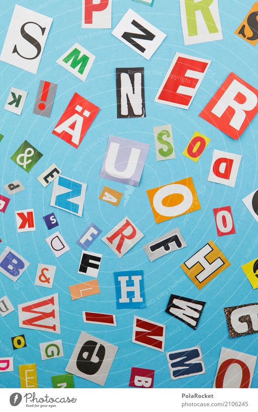 #A0# viele Buchstaben Kunst Kunstwerk ästhetisch Buchstabensuppe Kreativität Idee illustrieren durcheinander blau alphabetisch Sprache Fremdsprache Deutsch