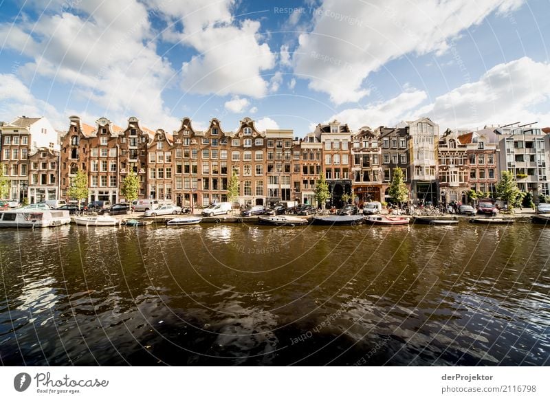 Townhouses in Amsterdam mit Gracht Freizeit & Hobby Ferien & Urlaub & Reisen Tourismus Ausflug Sightseeing Städtereise Häusliches Leben Wohnung Haus Traumhaus