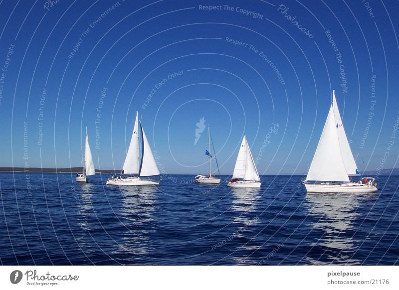 I am sailing Segelboot Regatta Meer Windstille
