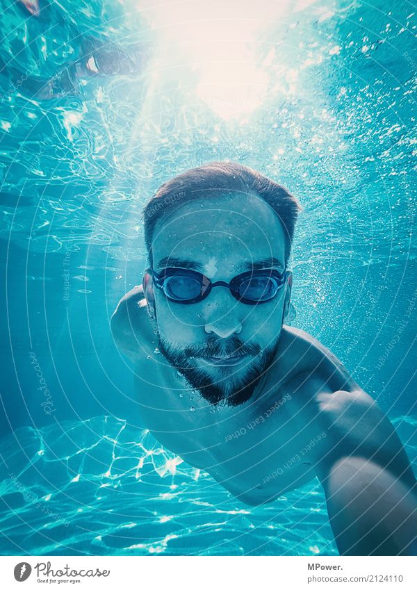underwaterselfie Lifestyle Freude sportlich Fitness Freizeit & Hobby Ferien & Urlaub & Reisen Tourismus Sport Sport-Training Mensch maskulin Junger Mann