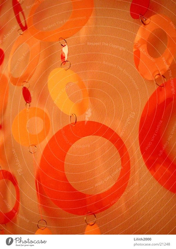 Seventies 1 Siebziger Jahre rot Stil Wohnzimmer Dekoration & Verzierung Makroaufnahme Nahaufnahme Vorhand Statue orange Häusliches Leben Kette
