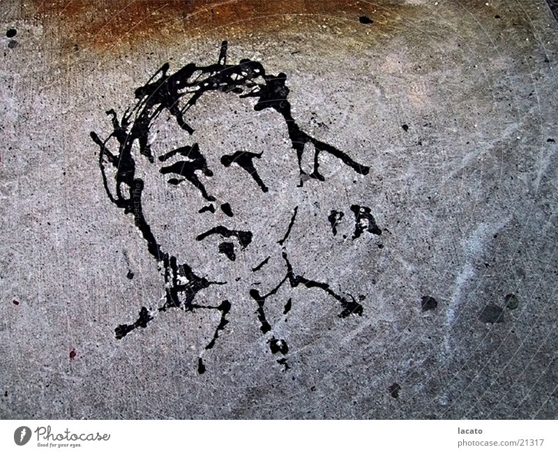 Straßenkunst Kunst Fototechnik Bild Grafitti Gesicht