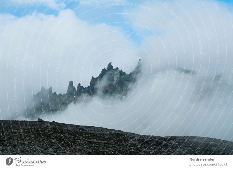 Merlins Reich Tourismus Ausflug Freiheit Berge u. Gebirge Natur Landschaft Urelemente Wolken Klima Wetter Nebel Gipfel entdecken außergewöhnlich bedrohlich