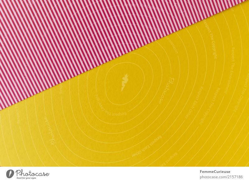 Muster (04) Schreibwaren Papier Kreativität Karton gestreift rot-weiß gelb sommerlich Strukturen & Formen Geometrie Design Bastelmaterial Farbfoto Innenaufnahme