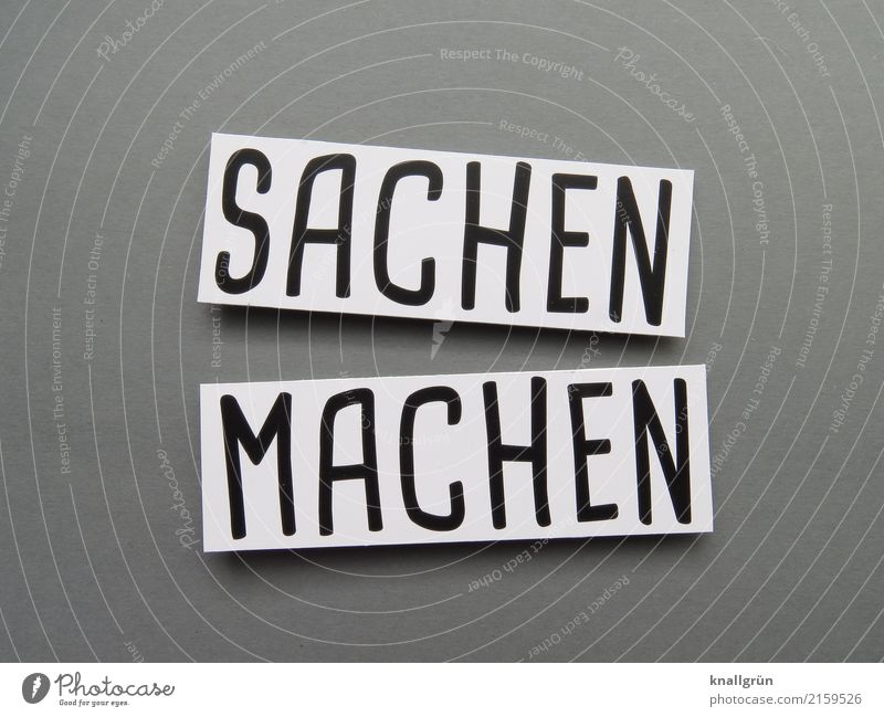 SACHEN MACHEN - ein lizenzfreies Stock Foto von Photocase