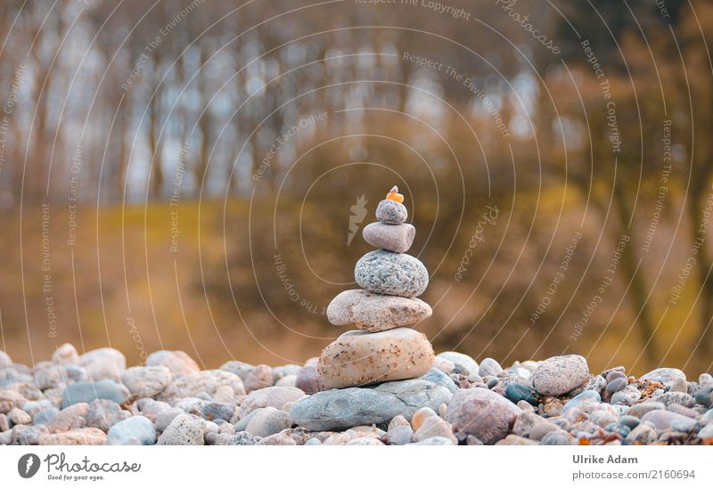Steinstapel Wellness Leben harmonisch Wohlgefühl Zufriedenheit Erholung ruhig Meditation Zeichen Glücksbringer Pyramide Steinmännchen Feng Shui Wegweiser